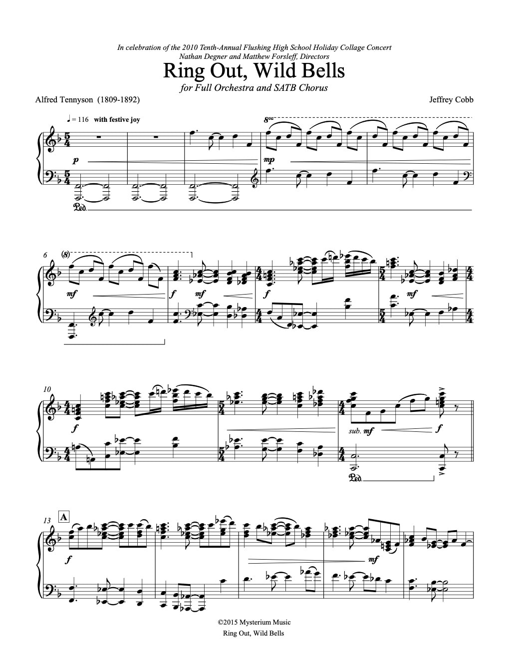 Ring Out, Wild Bells (SATB ) by Mark Patters | J.W. Pepper Sheet Music